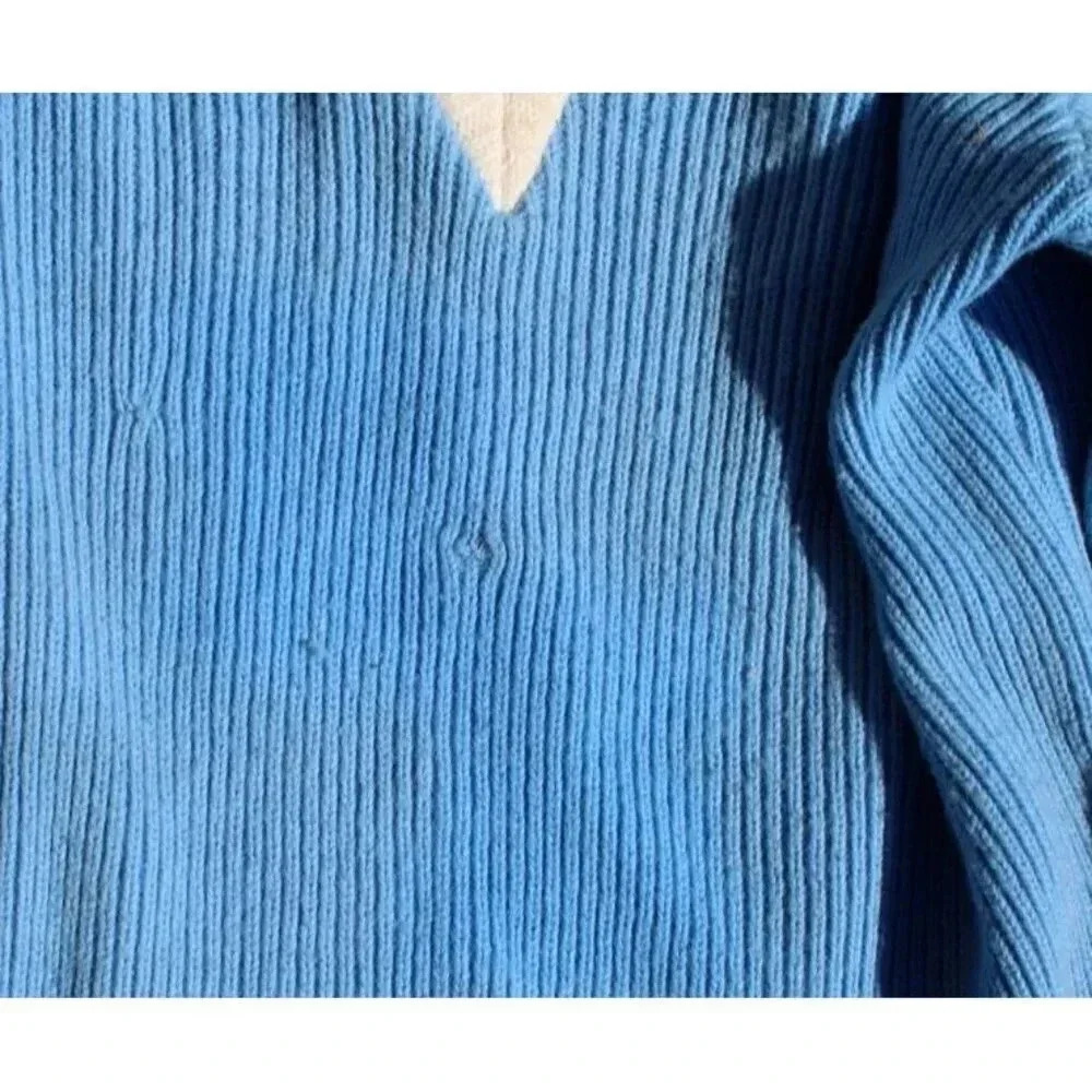 Vtg 1950s Blue / Yellow Varsity Brand High School Cheerleading 2 Piece Outfit - Picture 5 of 6